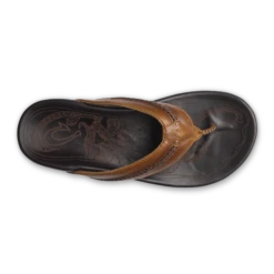 OluKai Mea Ola - Tan / Dark Java -fashion shoes 10138 3448 004 M MeaOla TanDkj