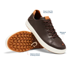 OluKai Wai‘alae - Dark Wood -fashion shoes 10507 6363 003