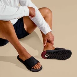 OluKai ‘Awiki ‘Olu - Black / HLA -fashion shoes 10522 40HL 102 M AWIKI OLU BlackHLA 932e0ea2 2013 47ad b163 b28a3b98542d