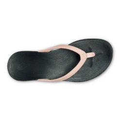 OluKai Ho‘ōpio - Petal Pink Metallic / Black -fashion shoes 20294 NK40 004 W Hoopio PepmBlk