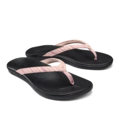 OluKai Ho‘ōpio - Pink Clay / Stripe -fashion shoes 20294 QYZP 003 W Hoopio PinkClayStripe