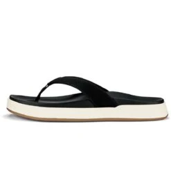 Olukai Women's Nu‘a Pi‘o Black Sandal